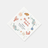 Beach Ocean She's a Catch Bridal Shower Serviette (Ecke)