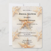 Beach Ocean Starfish Brautparty Einladung (Vorderseite)