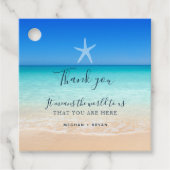 Beach Ocean Starfish Vielen Dank Geschenkanhänger (Vorderseite)