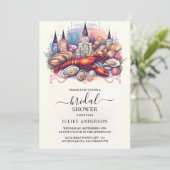 Beach Ocean Summer New Orleans Brautparty Einladung (Stehend Vorderseite)