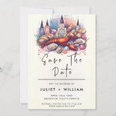 Beach Ocean Summer New Orleans Wedding Save The Date (Vorderseite)