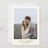 Beach Ocean Summer New Orleans Wedding Save The Date (Rückseite)