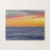 Beach Ocean Sunset Art Puzzle (Horizontal)