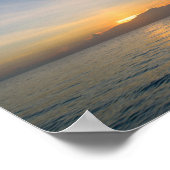 Beach Ocean Sunset Foto 195 Poster (Ecke)