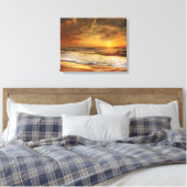 Beach Ocean Sunset Sunrise Fotografie Leinwand Pri (Insitu (Schlafzimmer))