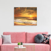 Beach Ocean Sunset Sunrise Fotografie Leinwand Pri (Insitu (Wohnzimmer))