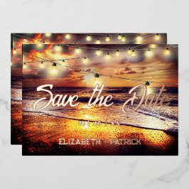 Beach Ocean Thema Save the Date Folieneinladung