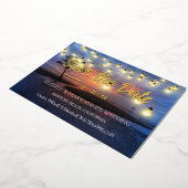 Beach Ocean Thema Save the Date Folieneinladung (Gedreht)