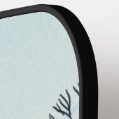 Beach Ocean Turtle Mit Monogramm Pickleball Schläger (Linke Seite)