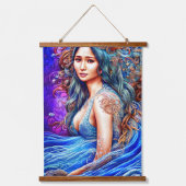 Beach Ocean Underwater World Fantasy Art Wandteppich Mit Holzrahmen (Vorderseite 2)