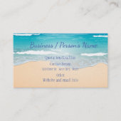 Beach Ocean Vacation Holiday Custom Visitenkarte (Vorderseite)