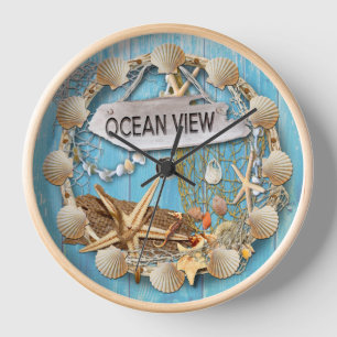 Beach - Ocean View Wanduhr
