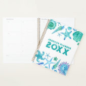 Beach Ocean Wasserfarbe Muscheln & Starfish Organi Planer (Anzeige)