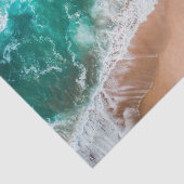 Beach ocean water on seashore sand tropical summer seidenpapier (Detail)