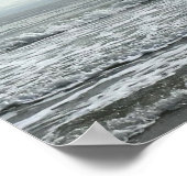 Beach Ocean Water Sky Blue White Gray Wave Küste Poster (Ecke)