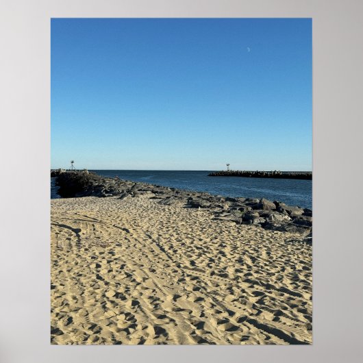 Beach Ocean Waterscape Poster (Vorne)