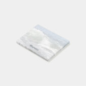 Beach Ocean Waves Personalisiert Post-it-Notes Post-it Klebezettel (angewinkelt)