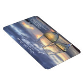 Beach Ocean Wedding Champagne Glass Save the Date Magnet (Rechte Seite)