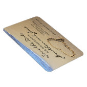 Beach Ocean Wedding Deluxe Save the Date Magnet (Rechte Seite)