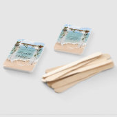 Beach Ocean White Canopy Marsala Floral Wedding Fächer (Non-assembled)