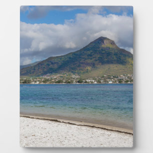 Beach of Cop in Flac Overlooking Tama Tourelle Fotoplatte