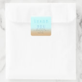 Beach Ombre DANK YOU Watercolor Stickers (Tasche)