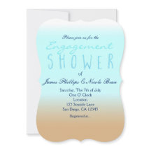 Beach Ombre Elegant Verlobung Dusche