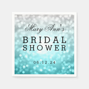 Beach Ombre Glitzer Lights Brautparty Bevorzugung Serviette