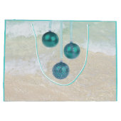 Beach Ornamente Meas n Greetings Große Geschenktüte (Rückseite)