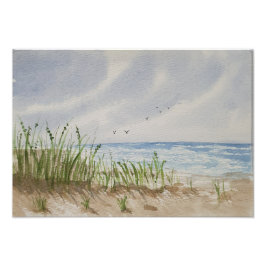Beach painting  fotodruck