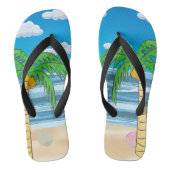Beach Pair von Flip Flops Badesandalen (Fußbett)