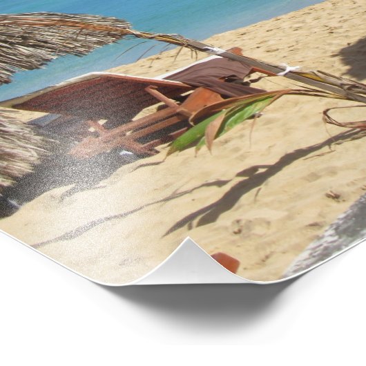 Beach Palapas Fotodruck (Ecke)