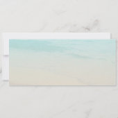 Beach Palm Bridal Dusche Einladung (Rückseite)