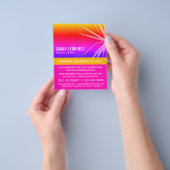 Beach Palm Leaf Silhouette, Travel Agent Advert Flyer (Gruppe)