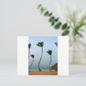 Beach Palm Postkarte (Stehend Vorderseite)