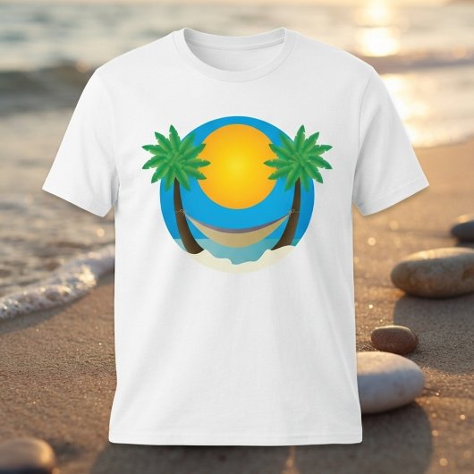 Beach Palm Tree Hammock T-Shirt