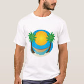 Beach Palm Tree Hammock T-Shirt (Vorderseite)