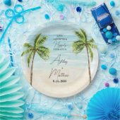 Beach Palm Tree Hochzeiten Brautparty Teller (Party)