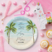 Beach Palm Tree Hochzeiten Brautparty Teller (Party)