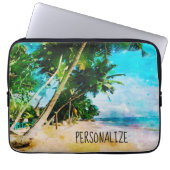 Beach Palm Tree Laptop-Sieb Laptopschutzhülle (Vorderseite)