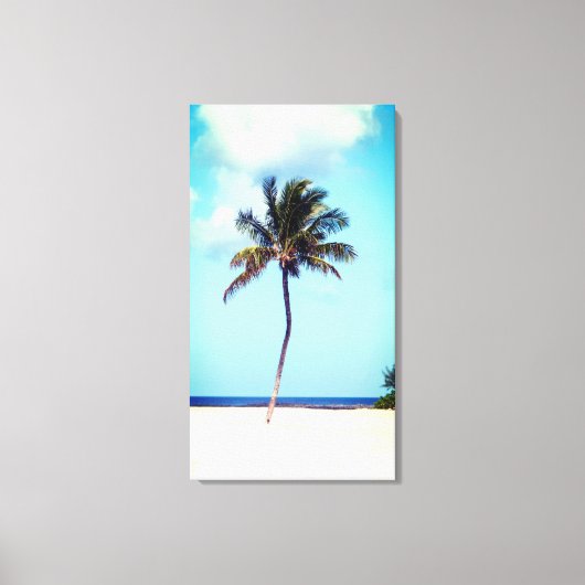 Beach Palm Tree Leinwanddruck (Vorderseite)