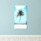 Beach Palm Tree Leinwanddruck (Insitu (Holzboden))