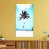 Beach Palm Tree Leinwanddruck (Insitu (Wohnzimmer))