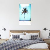 Beach Palm Tree Leinwanddruck (Insitu (Schlafzimmer))