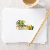 Beach Palm Tree Rücksendeadresse Adressaufkleber (Insitu)