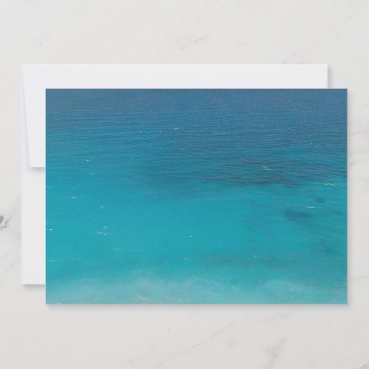 Beach Palm Tree Rustikales Brautparty Einladung (Rückseite)