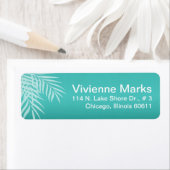 Beach Palm Tree Silhouette | Aqua (Insitu)