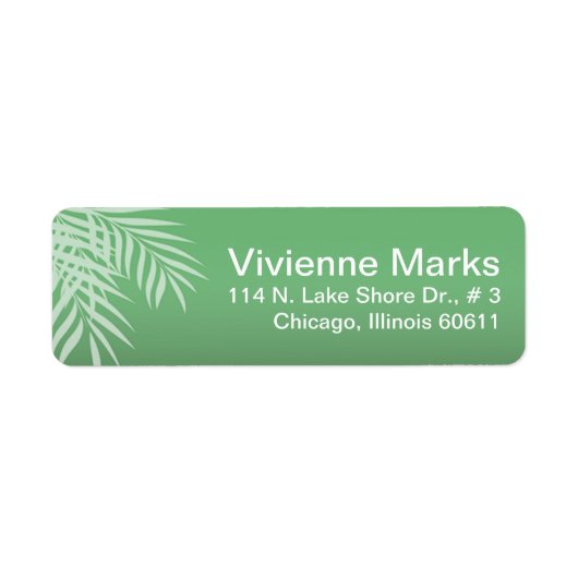 Beach Palm Tree Silhouette | Jade (Vorne)