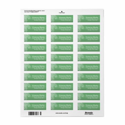 Beach Palm Tree Silhouette | Jade (Vorne)