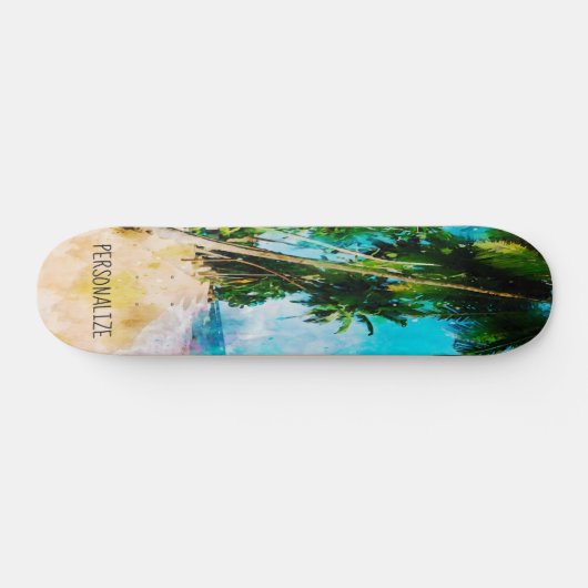 Beach Palm Tree Skateboard (Horizontal)